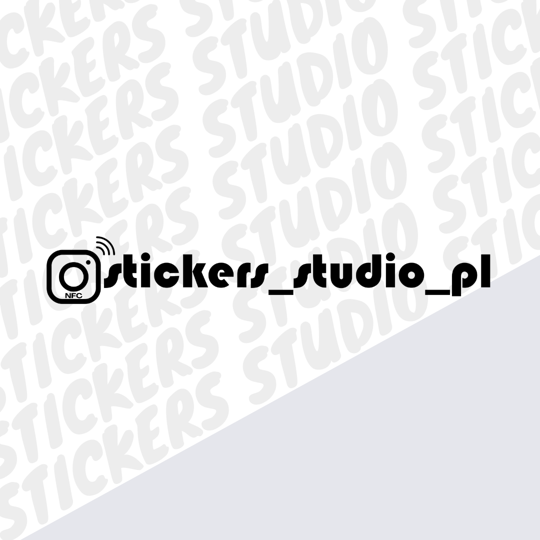 Naklejka Instagram z chipem NFC